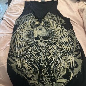 black tank with cool design